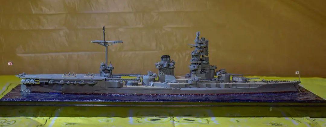 ハセガワ 1/700 日本海軍 航空戦艦伊勢 ジオラマ完成品