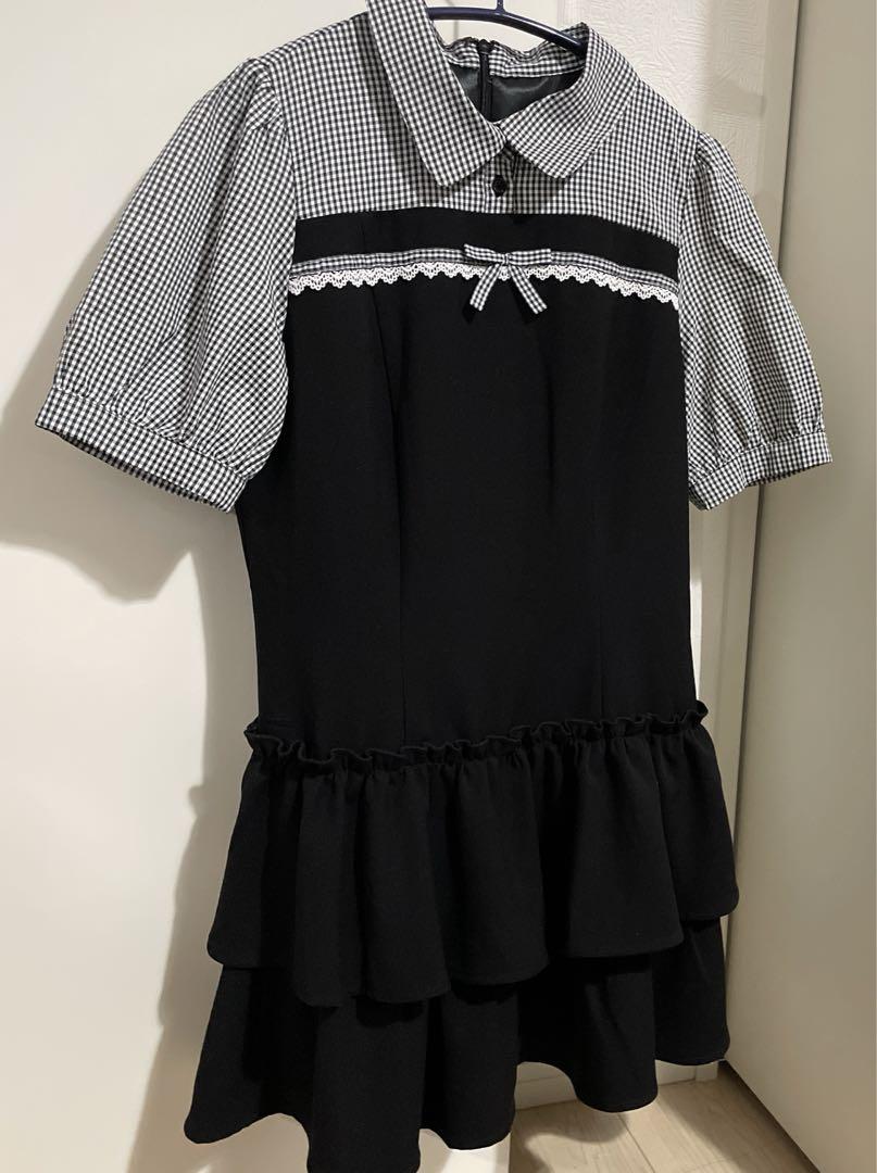evelyn ドッキングティアードOP BK
