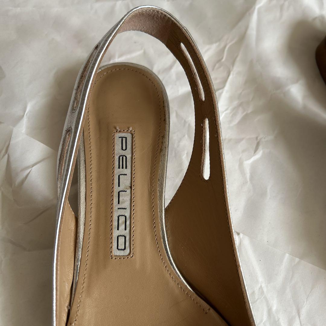 PELLICO シルバーバックストラップシューズ