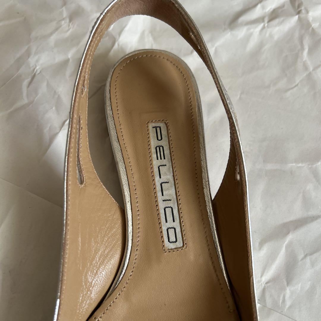 PELLICO シルバーバックストラップシューズ