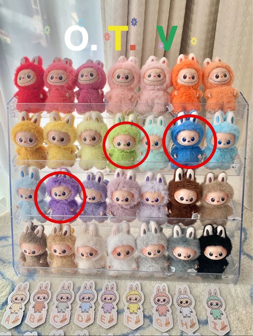 ラブブ LABUBU PIN FOR LOVE イニシャルN~z （O・T・V）