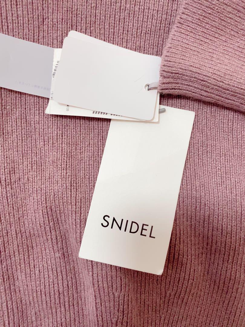 SNIDEL スリットショールオフショルワンピース PNK ワンピース
