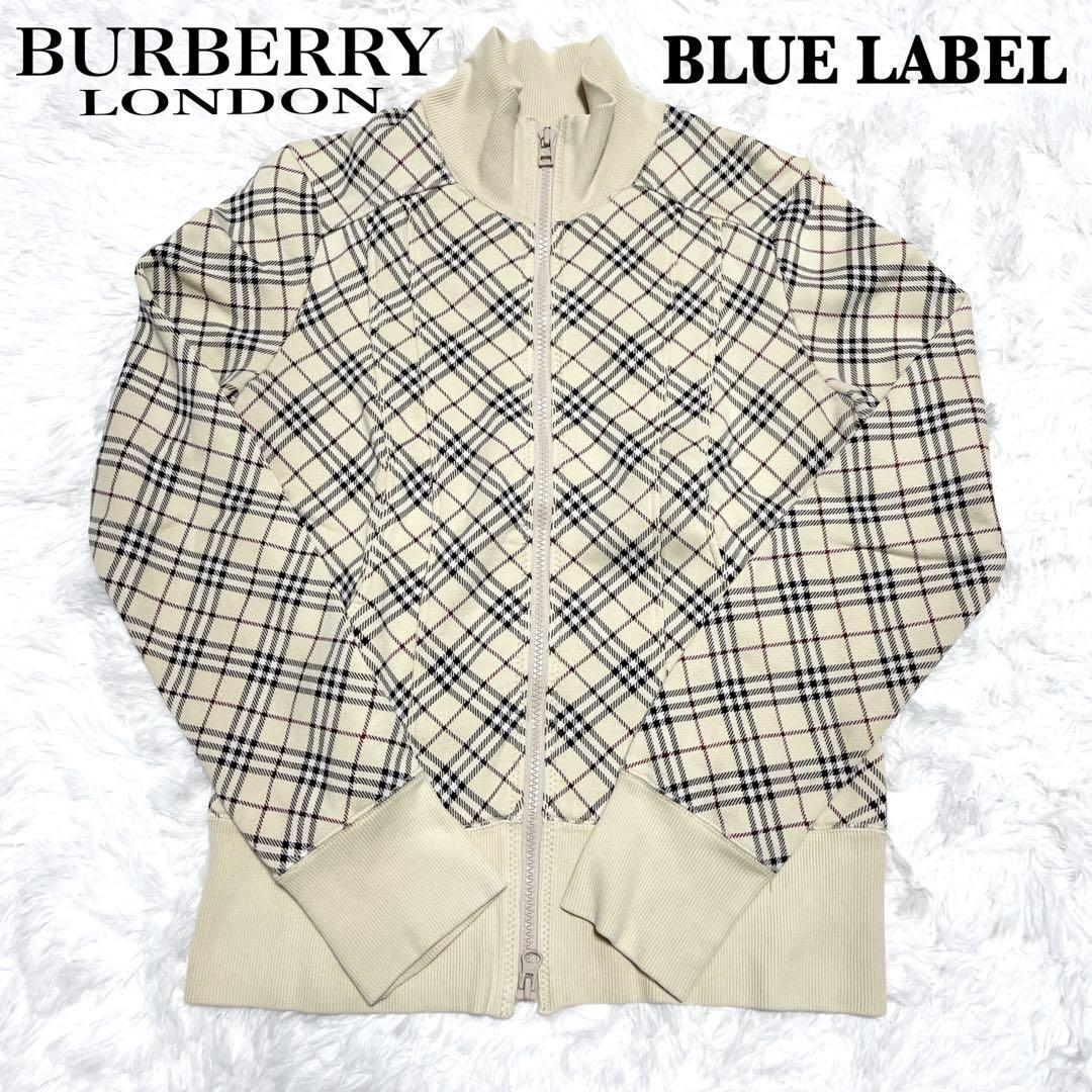 BURBERRY BLUE LABEL ジップスウェット　ノバチェック　38M
