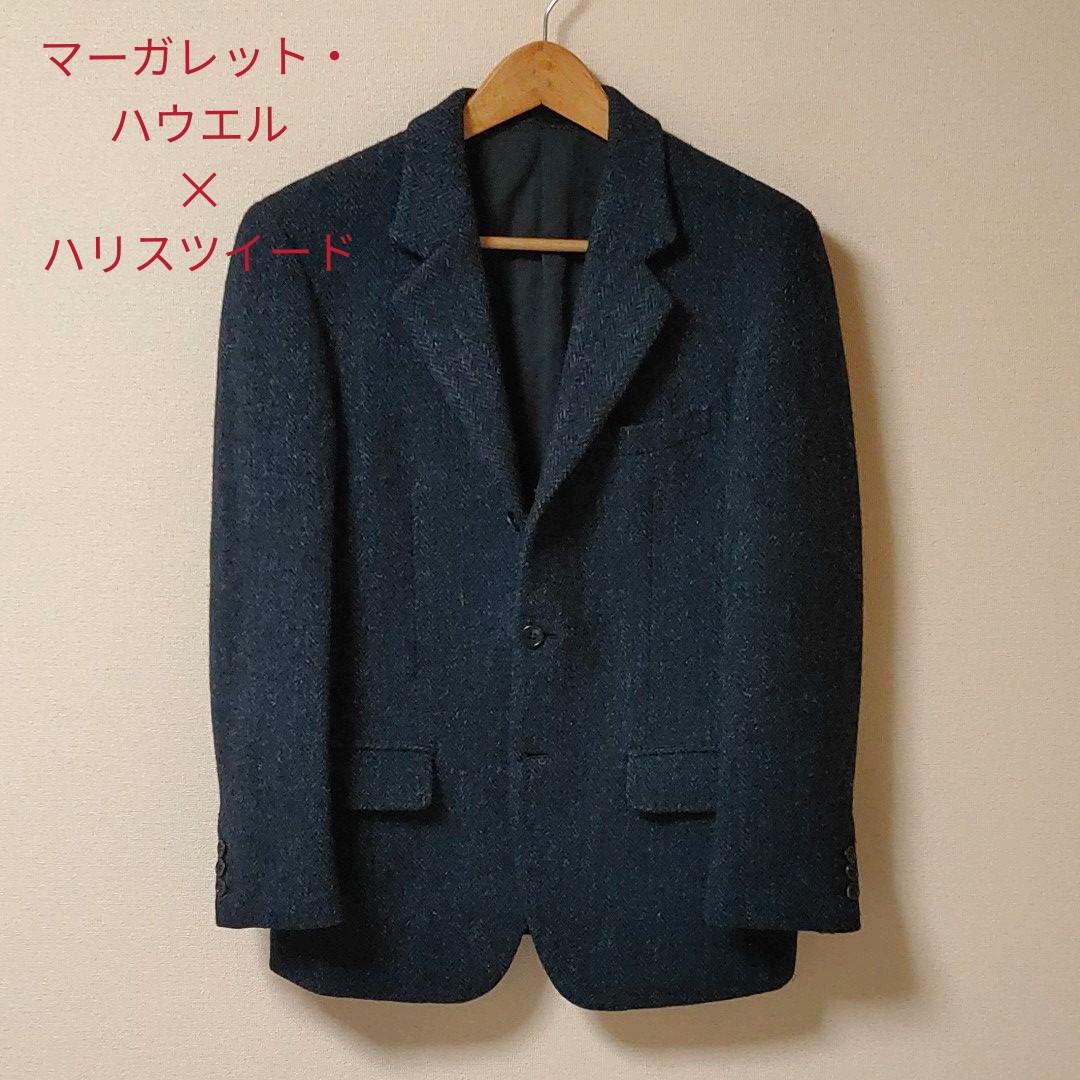 名作 マーガレットハウエル×ハリスツイード ウールジャケット 希少 旧 の商品検索や マーガレットハウエル ツイードジャケット sサイズ テーラードジャケット