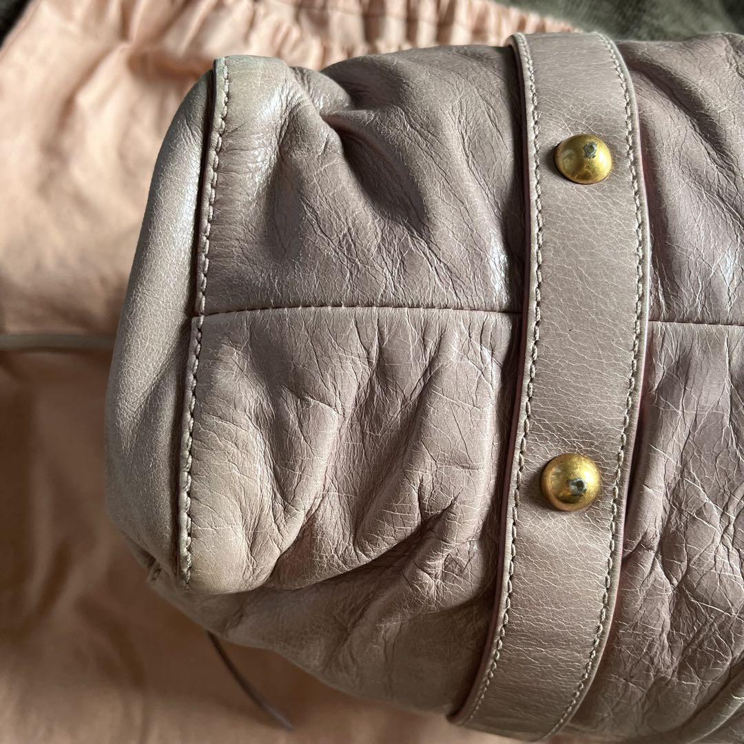miumiu 2wayレザー ハンドバッグ