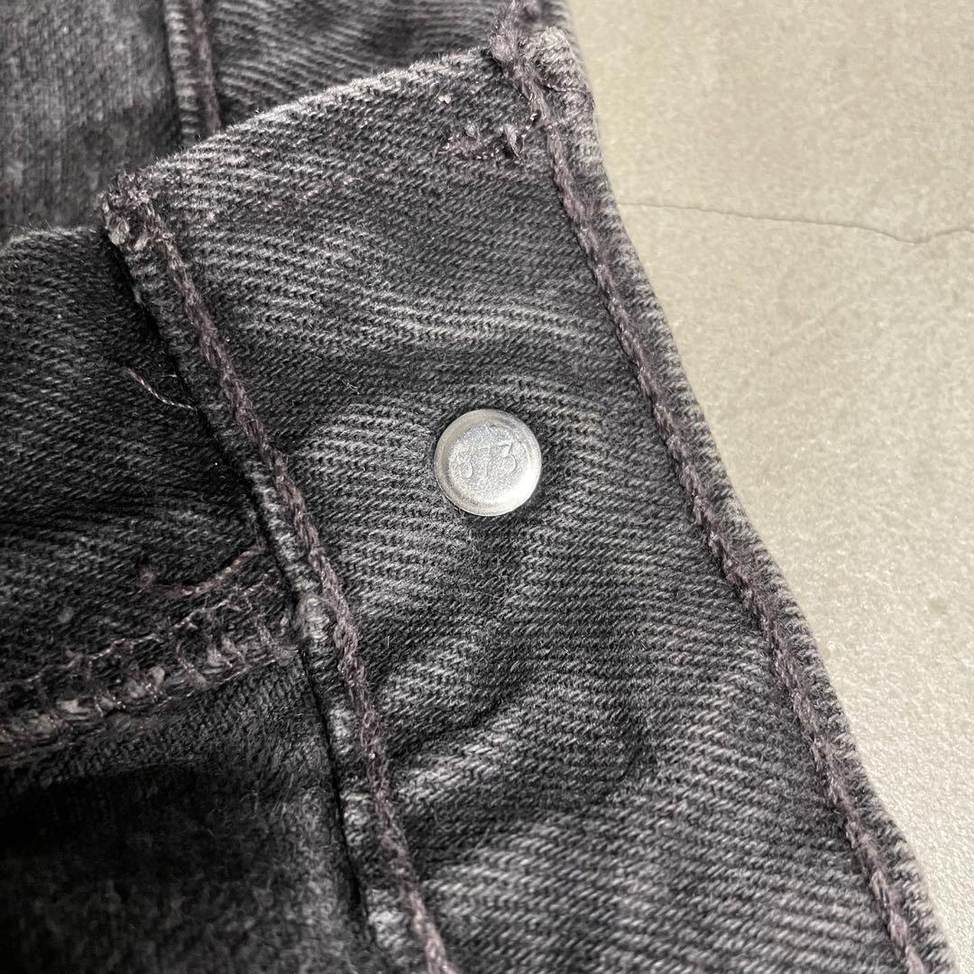 90s Levis リーバイス 551 テーパード 後染め ブラック デニム 90s Levis リーバイス 551 テーパード 後染め ブラック デニム