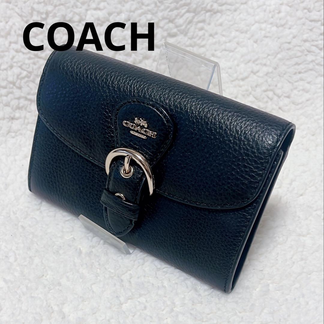 未使用級 COACH コーチ コンパクトウォレット 小銭入れ お財布