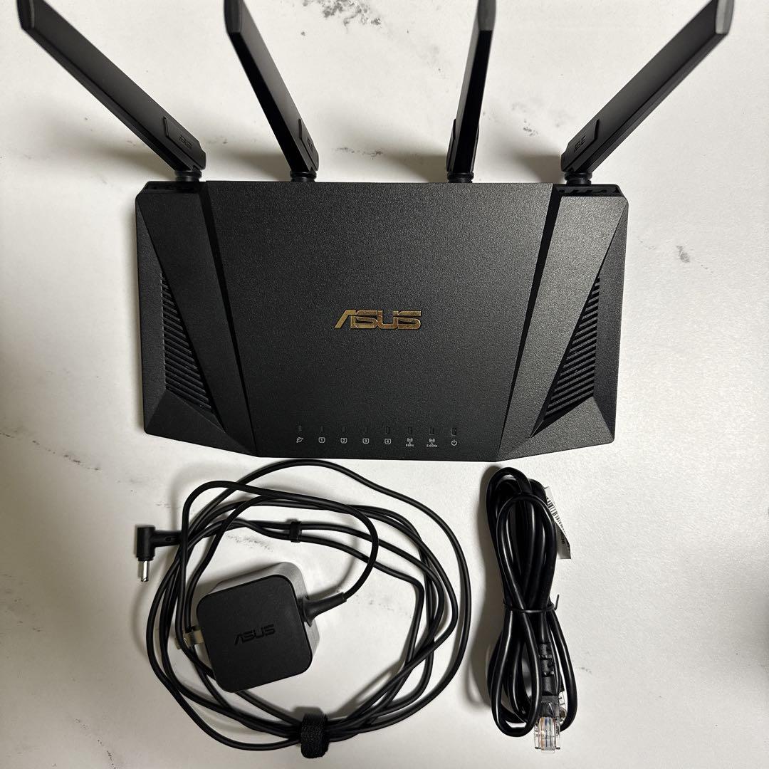 ASUS デュアルバンド Wi-Fi6 無線ルーター RT-AX3000