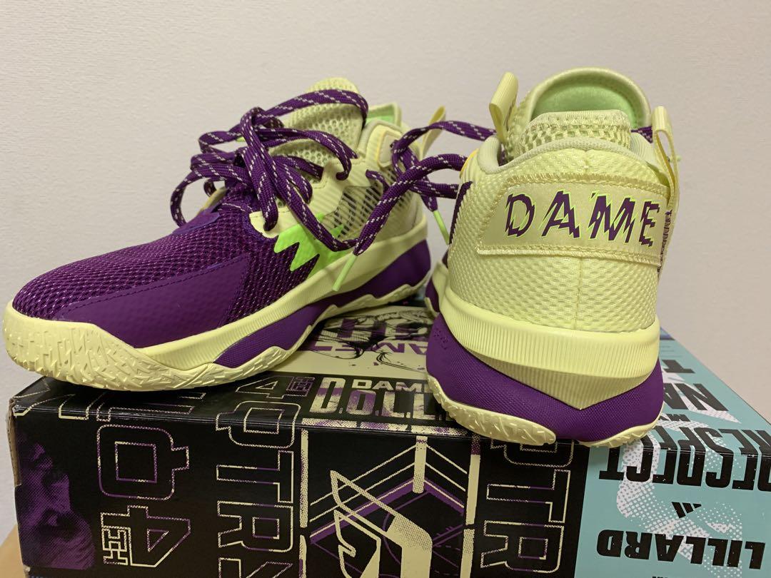 バスケットシューズです。adidasのDAME8です。