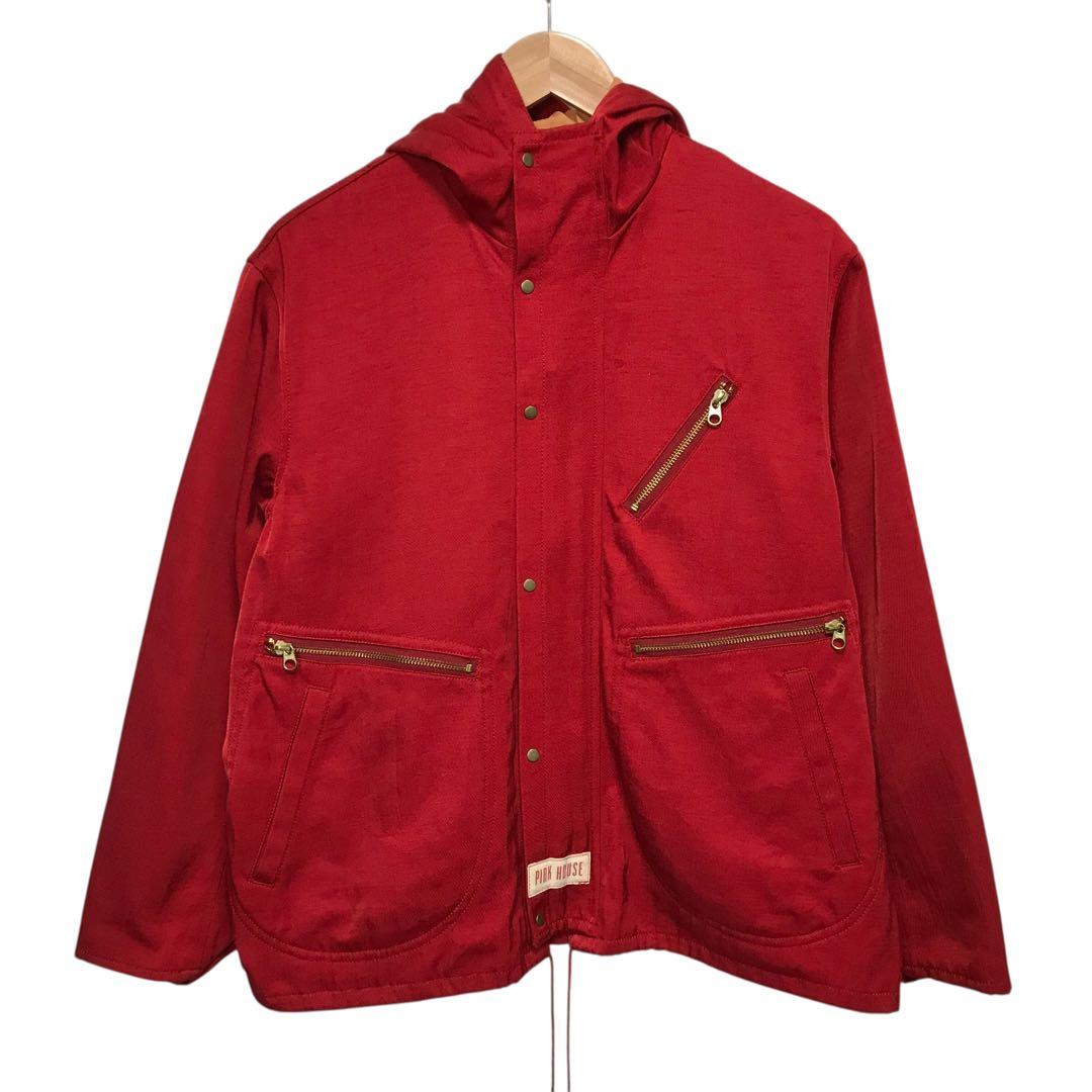90s PINK HOUSE ピンクハウス ビンテージショート丈ジャケット 赤色XL LL PINK HOUSE