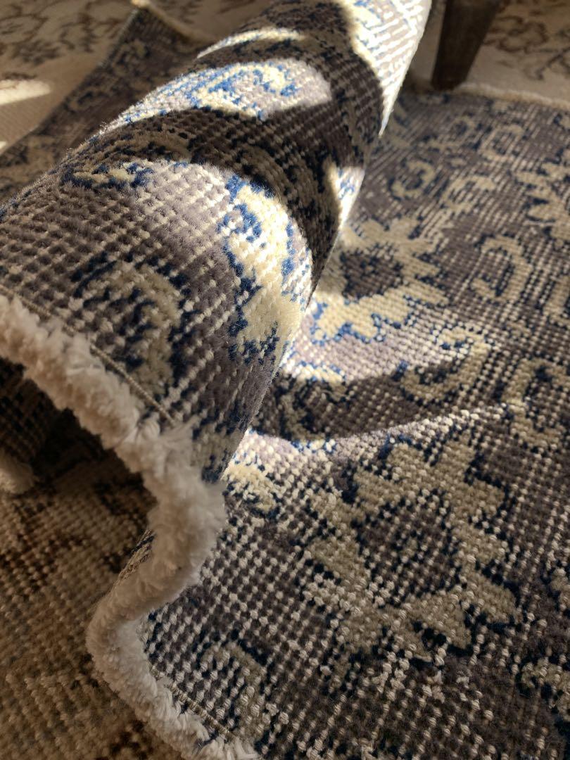 44.5×101 \"Play with snow” ViNTAGE RUG