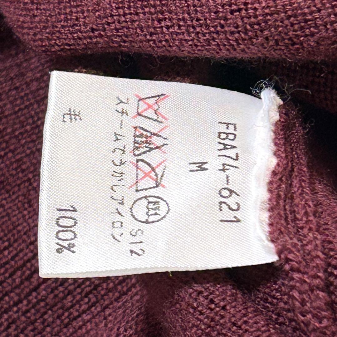 90's✨バーバリーズ カシミヤ混　オールド 長袖　ロゴ刺繍　レディース　M