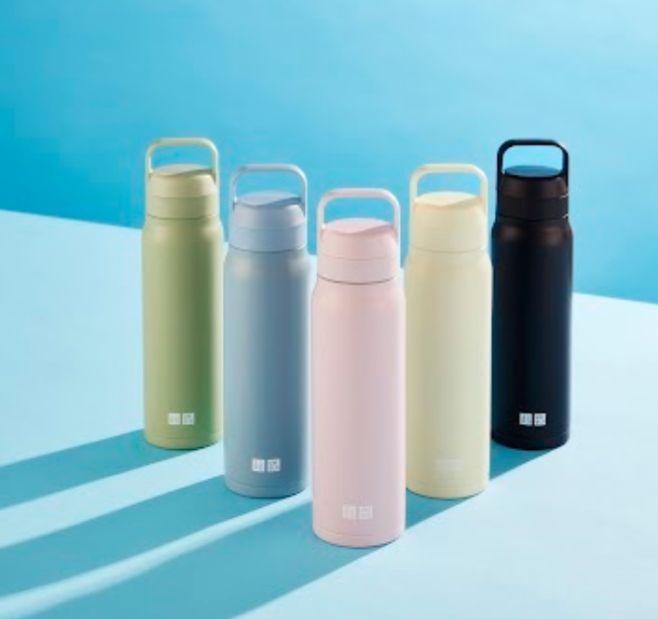 世界的に ユニクロ 炭酸対応ステンレスボトル2本 UNIQLOノベルティ水筒 弁当箱・水筒