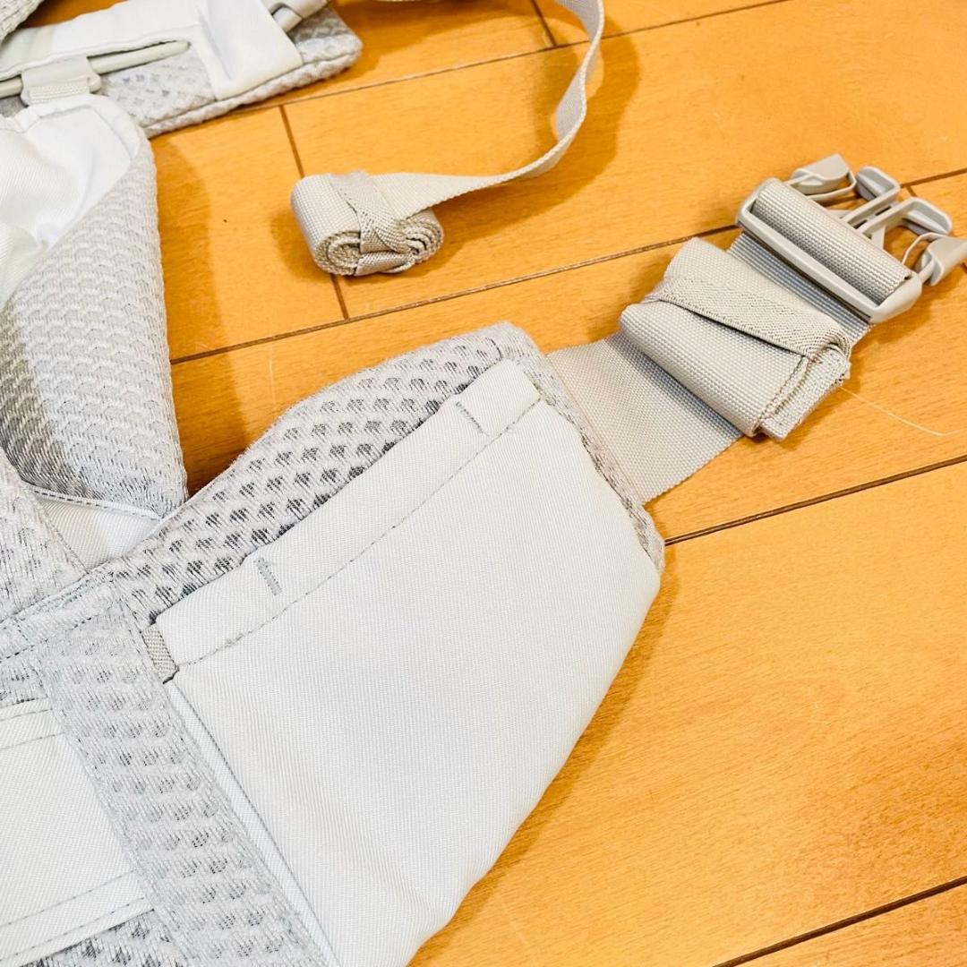 【美品】エルゴベビー オムニブリーズ ベビーキャリア パールグレー 抱っこ紐