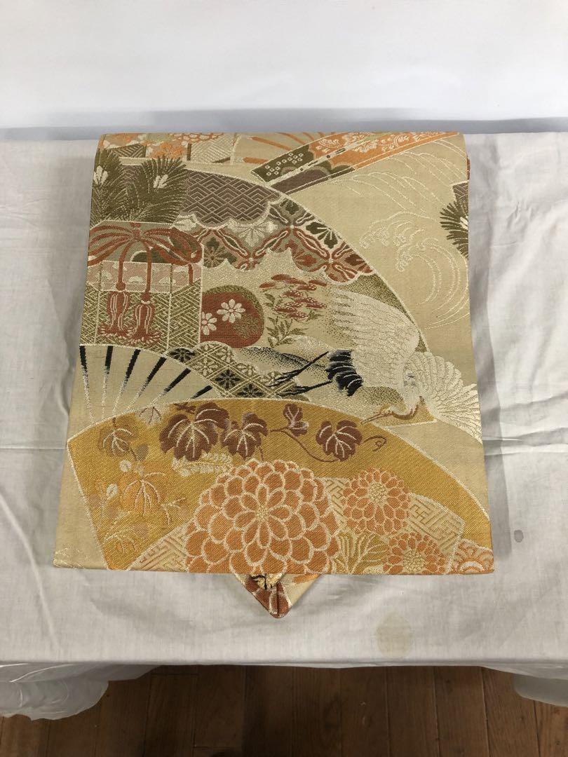 和風花柄　帯