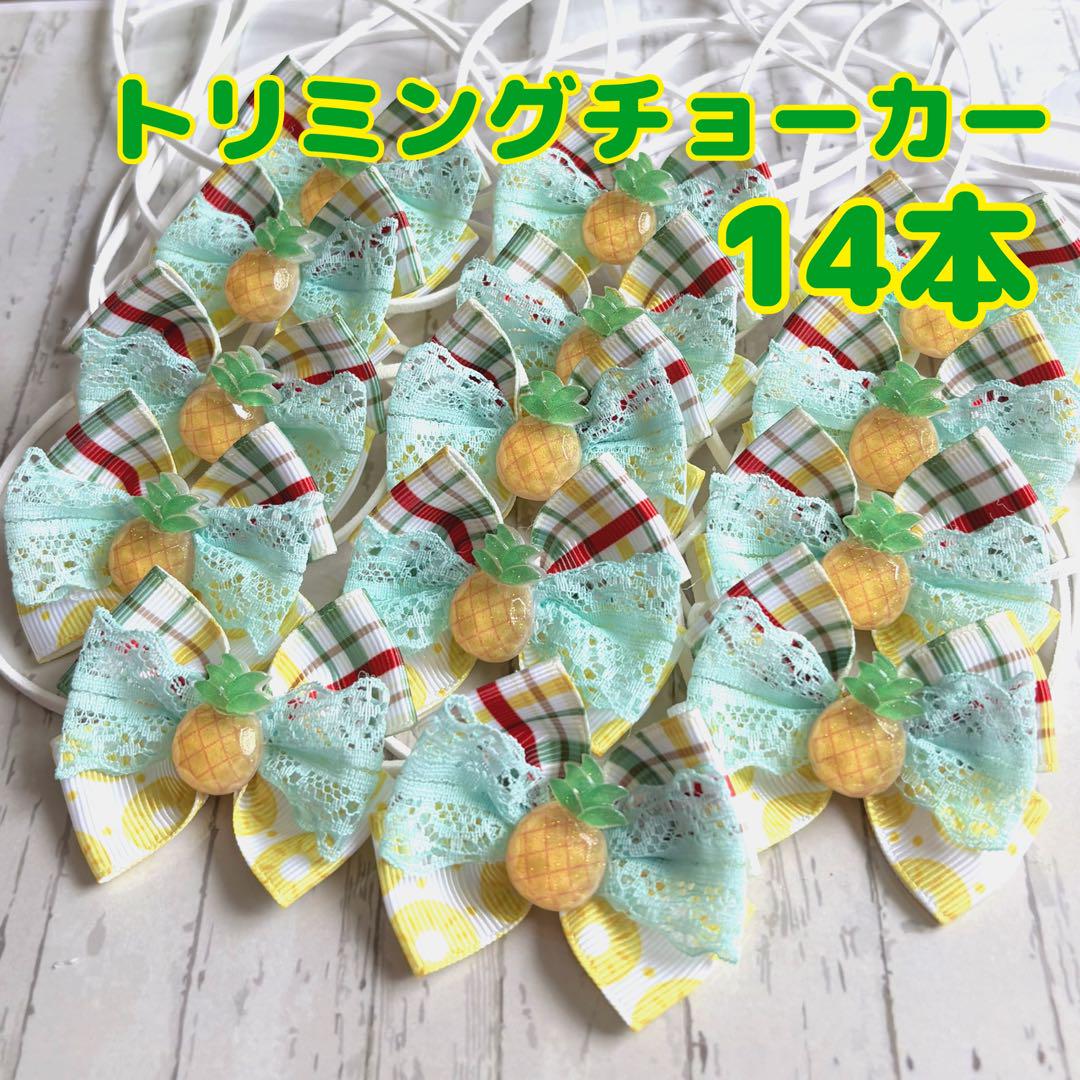 253』✩.*˚ハンドメイド トリミングチョーカー 14本✩.*˚ - メルカリ