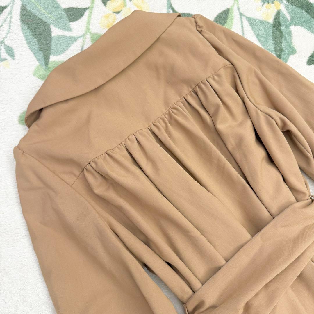 新品タグ付き ハーリップトゥ ベルテッド ドレス トレンチコート M キャメル