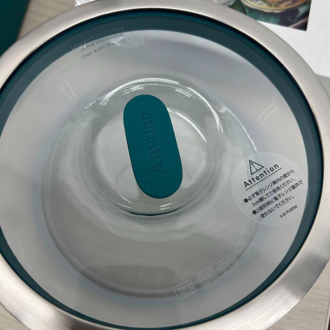 MEYER ANYDAY耐熱ガラスボウル浅型18cm　2点セット