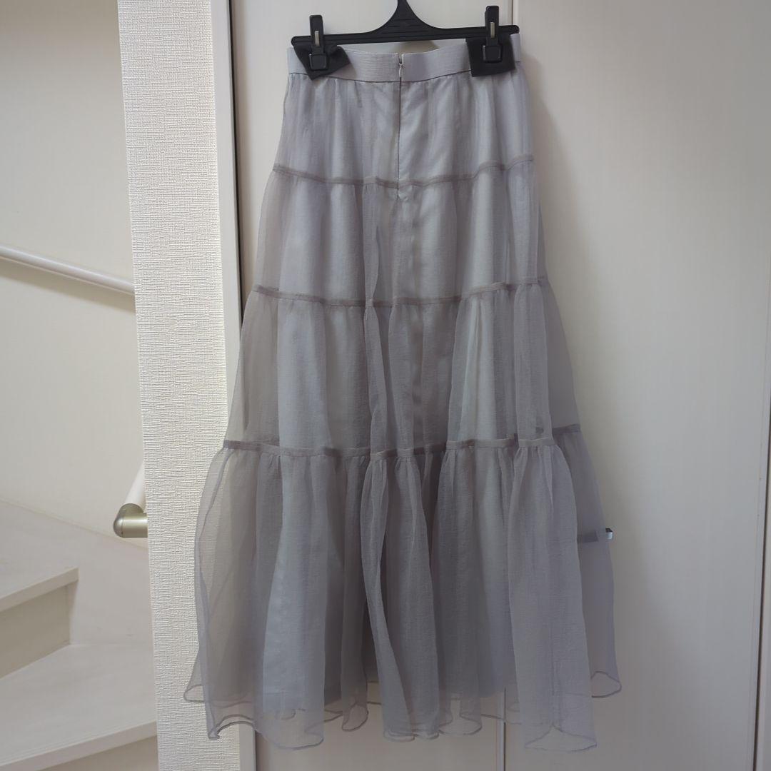 オーガンジーボリュームスカート