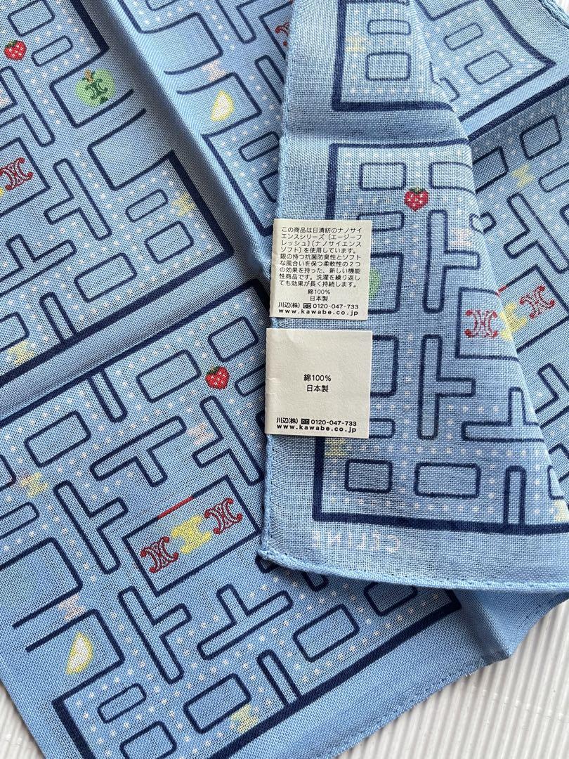 セリーヌ　ハンカチ　パックマン 正規品 新品CELINE セリーヌ パックマン PAC-MAN ハンカチ 水色 - メルカリ