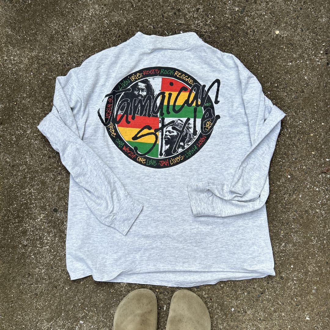 ラスタカラーレゲエロンT 80s〜90s y2k 平成 レゲエ 楽天市場】レゲエ ラスタカラー（Tシャツ・カットソー｜トップス