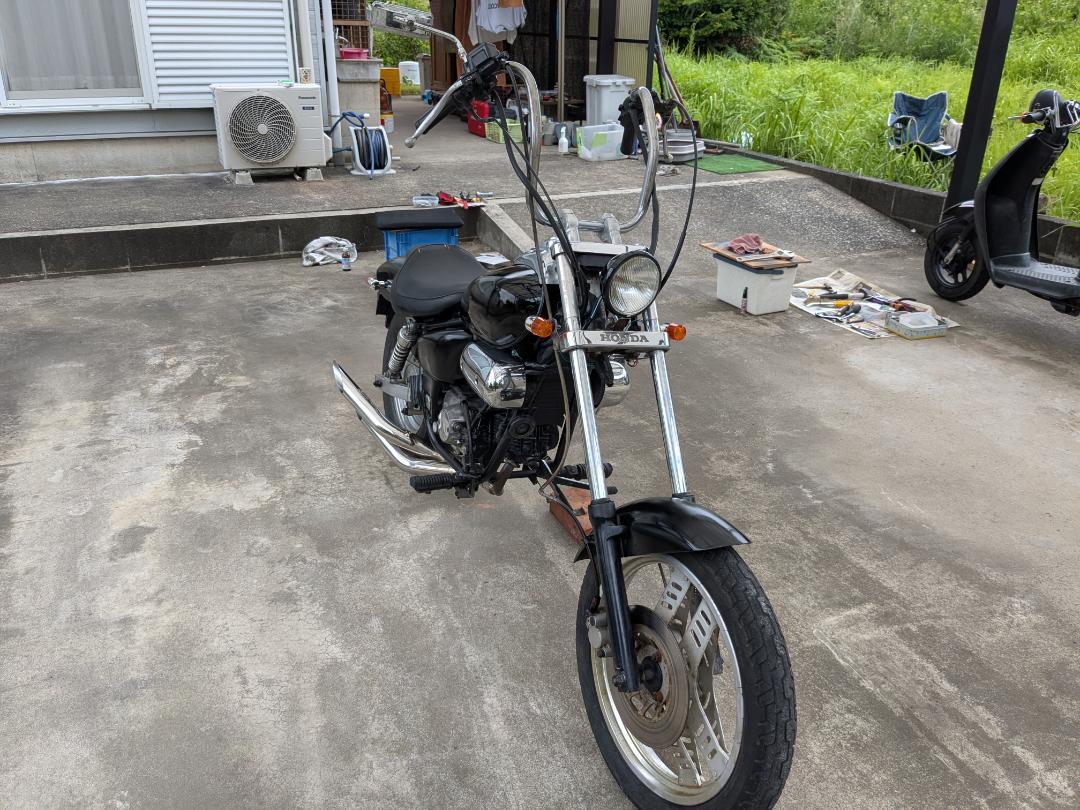 ホンダマグナ50カスタムバイク 黒