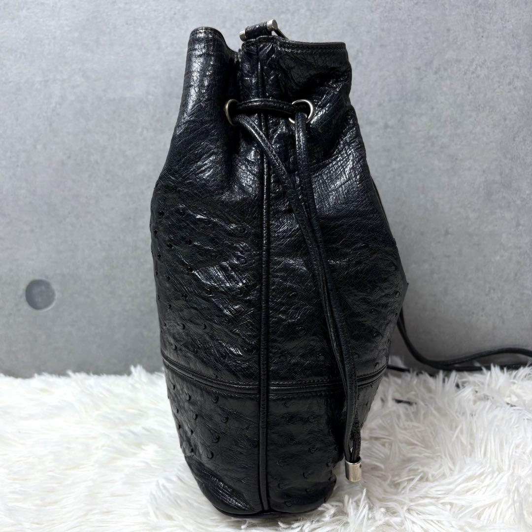 極希少】オールドグッチ オーストリッチ ショルダーバッグ 巾着