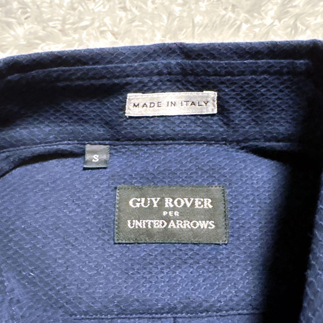 美品 GUY ROVER ギィローバー ポロシャツ ネイビー S イタリア製