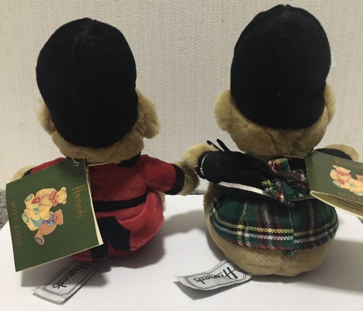 タグ付き Harrods ハロッズ イギリス 熊 テディベア ぬいぐるみ