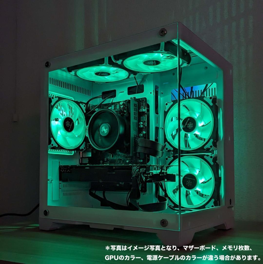 [GOLD]白い光る✨ゲーミングPC✨フルセット✨RTX3060Ti@