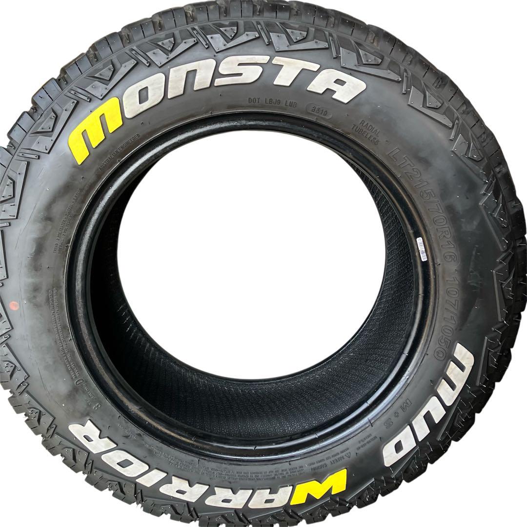 モンスタータイヤ　215/70r16 マッドウォーリアー　ハイエース　ジムニー