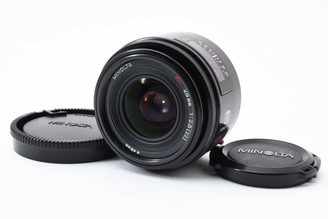 【動作好調】 MINOLTA ミノルタ AF 28mm F2.8 レンズ