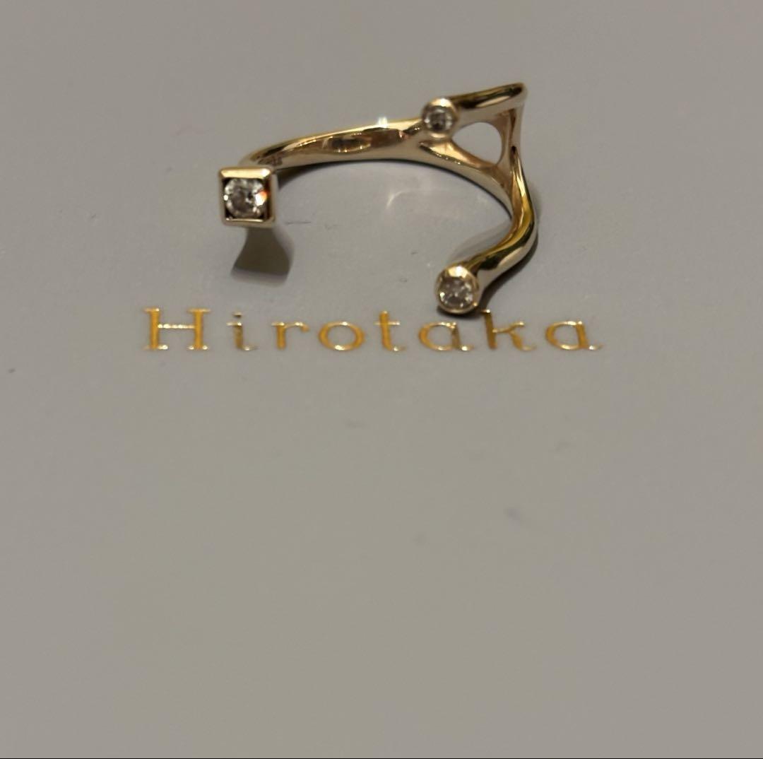 Hirotaka ダイヤ　カフリング　k10