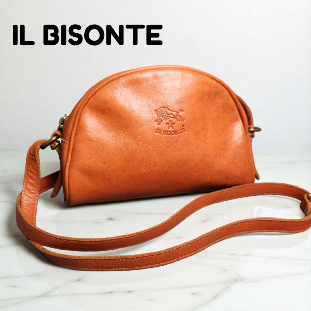 ☆イルビゾンテ IL BISONTEバッグ ショルダーバッグ キャメル レディー