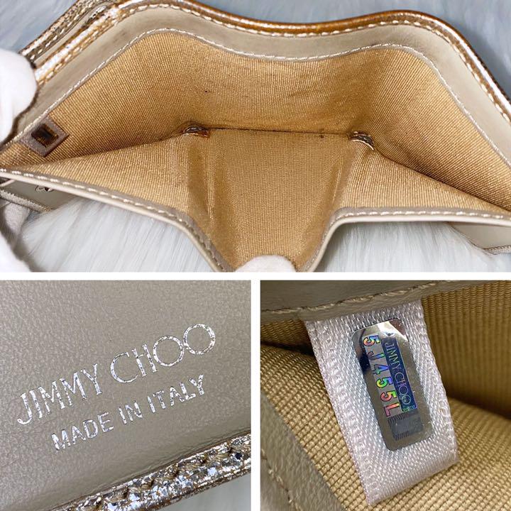 最新作安い ジミーチュウ シルバー 銀色 スタースタッズ BNKkr-m70876530281 JIMMY CHOO 三つ折り財布 格安正規店