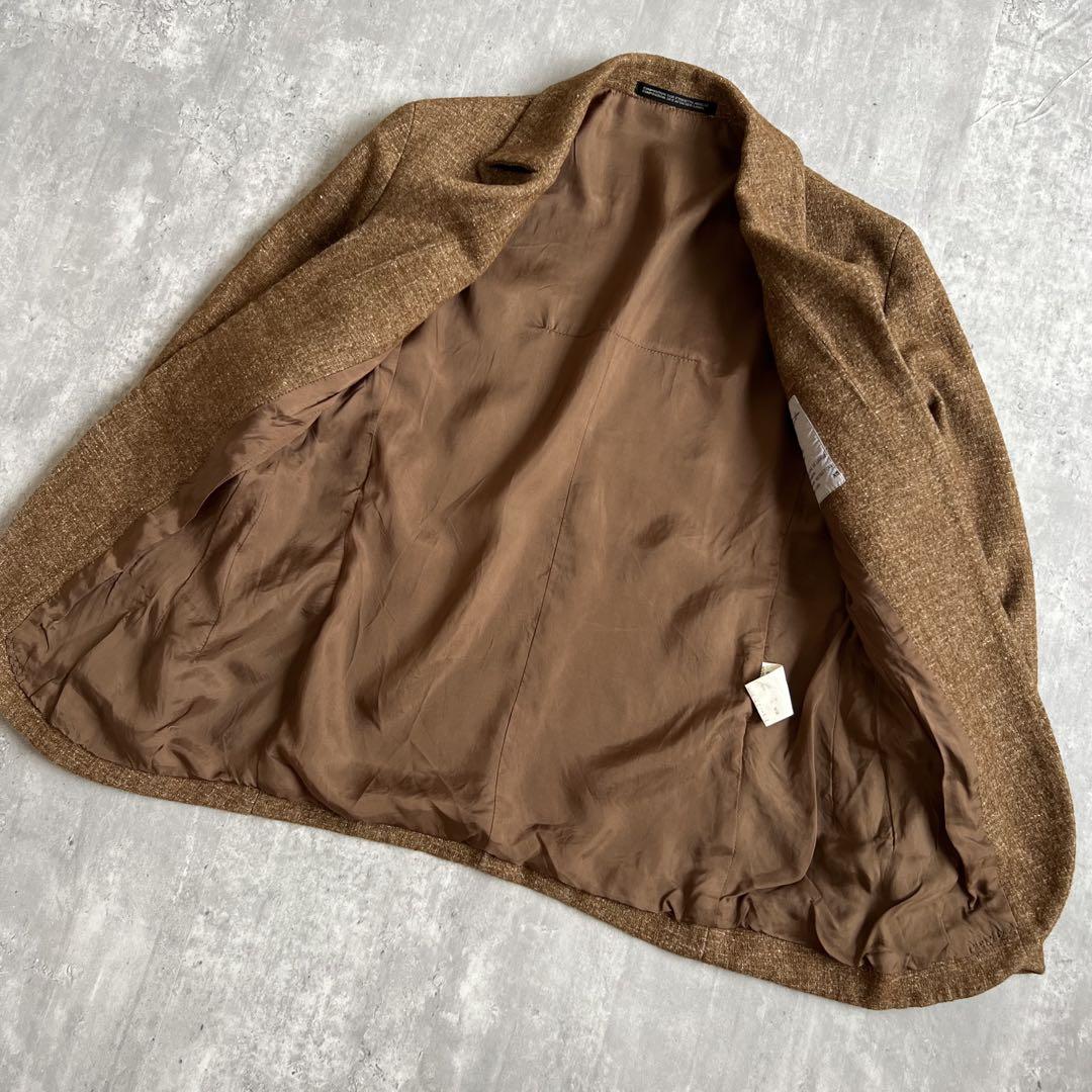 Yohji Yamamoto ウール×リネン ボタンレス テーラードジャケット
