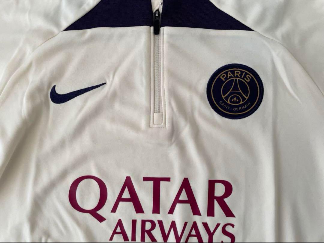 入荷now 口コミ PSG 上下 クリームxパープル ドリルトップXS パリサンジェルマン ウェア