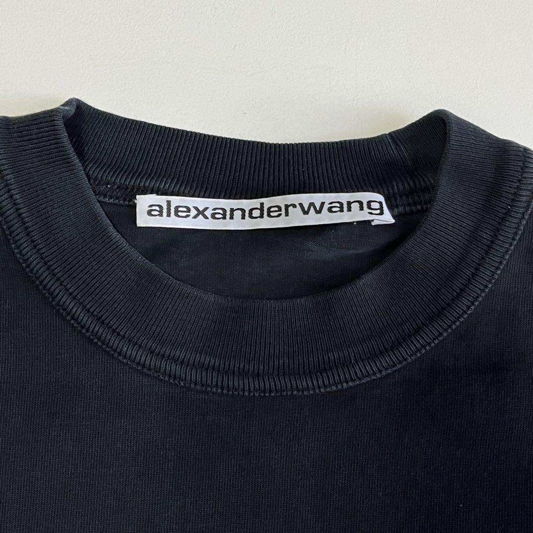 ALEXANDER WANG ロゴ ロンT ブラック