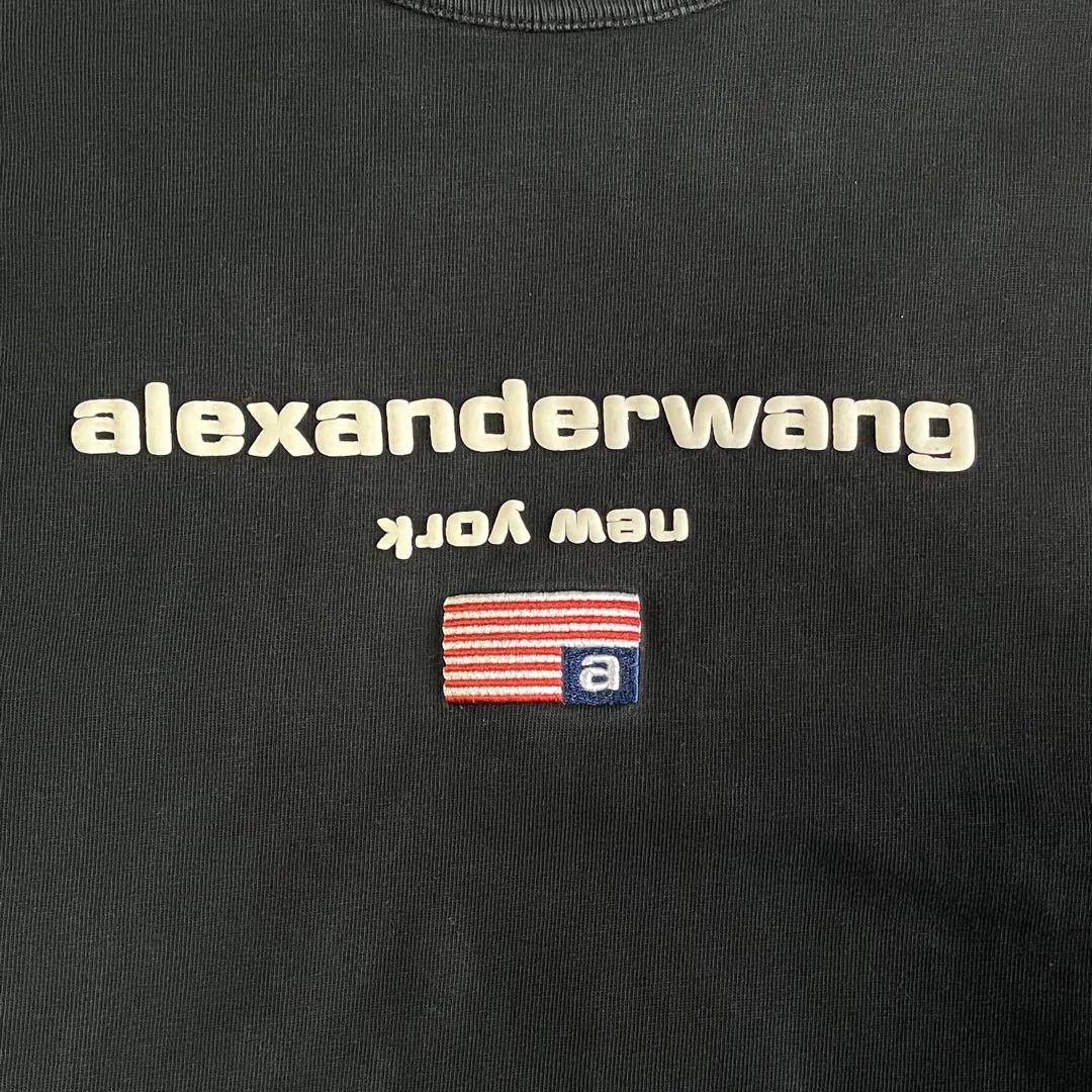 ALEXANDER WANG ロゴ ロンT ブラック