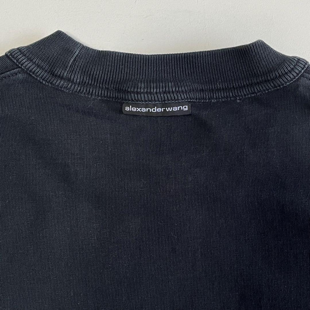 ALEXANDER WANG ロゴ ロンT ブラック