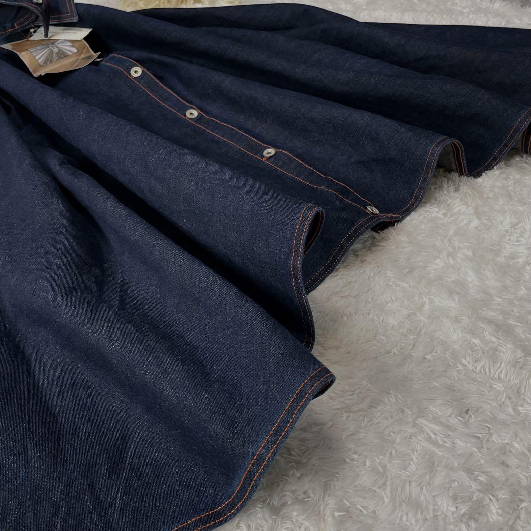 新品タグ付き　タカヒロキクチ　デニム　ポンチョ　ユニセックス　大きめ　Ｆ