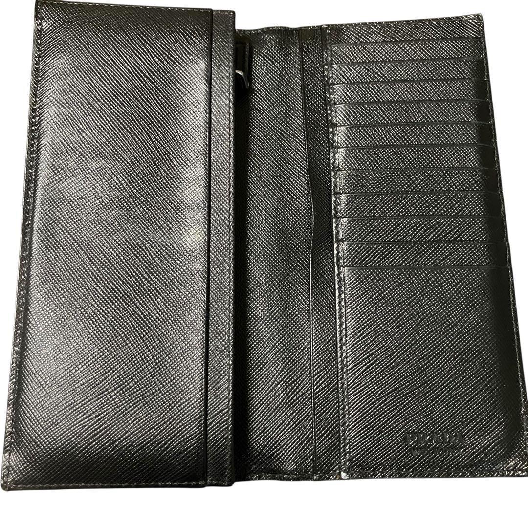 超希少　美品　プラダ　長財布　二つ折り　サフィアーノレザー　黒色　2MV836