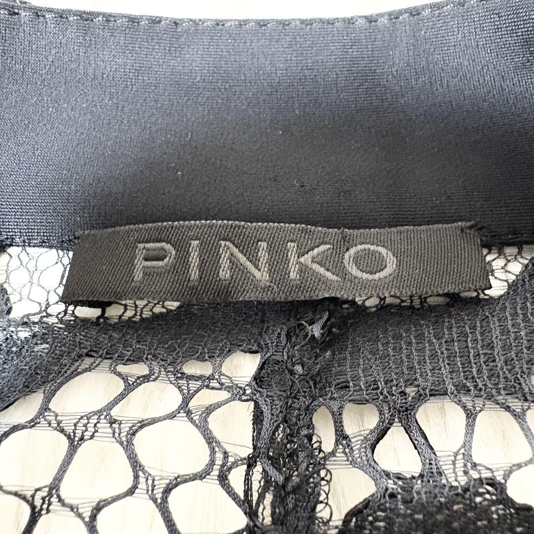 PINKO ライダース風 レースジャケット ブラック イタリア製