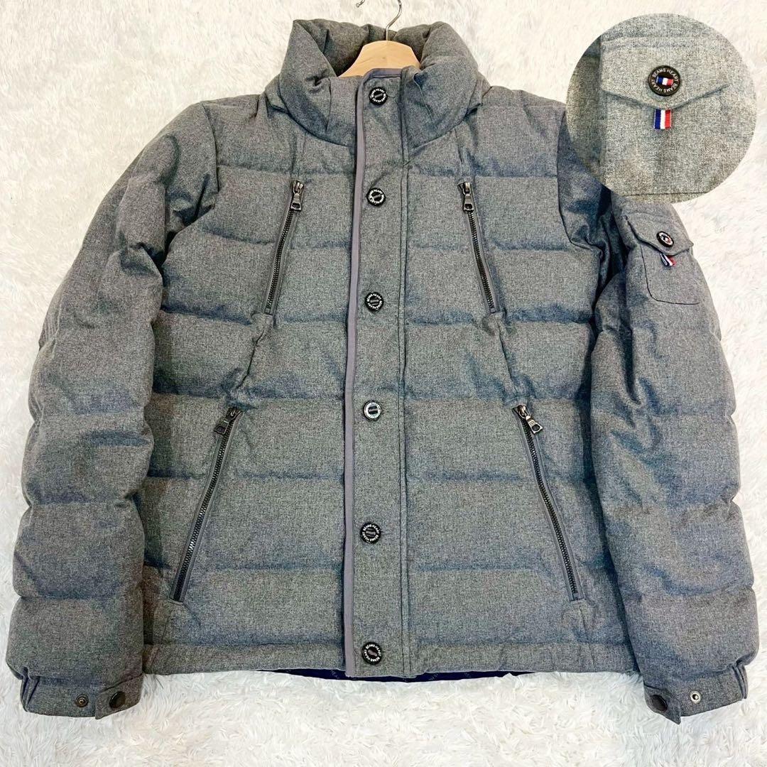 ビームスハート メンズ ウールライク ツインジップダウンジャケット トリコロールM BEAMS HEART