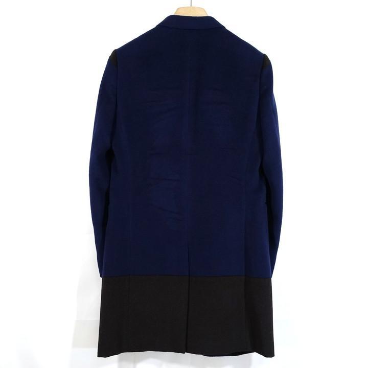 ★良品★kolor　アンゴラウール　ツートンチェスターコート　カラー