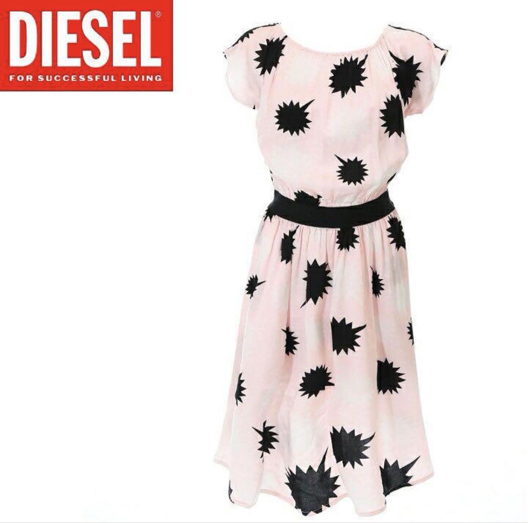DIESEL スプラッシュ柄 フレアワンピース