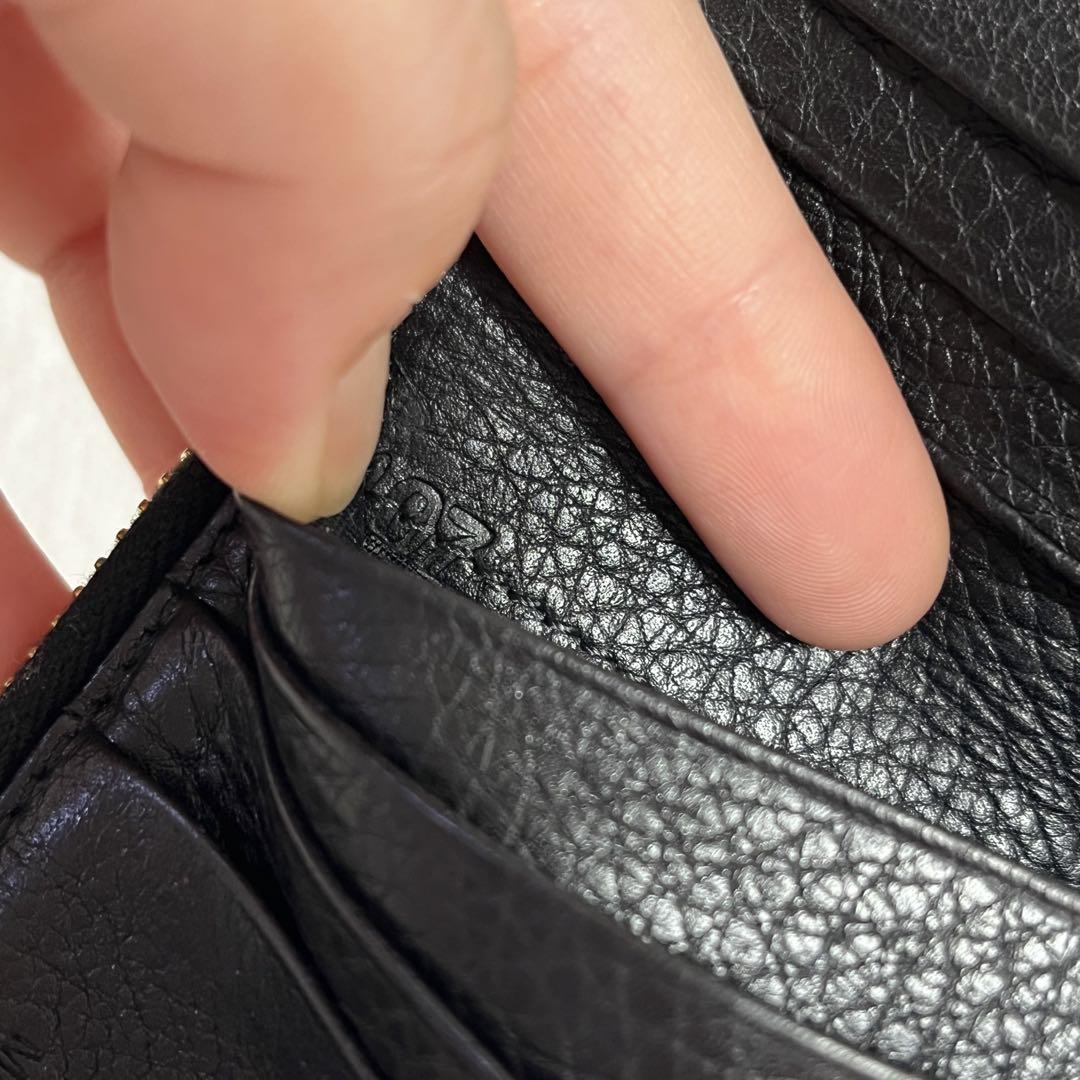 美品 PRADA プラダ レザー ミニ財布 二つ折り財布