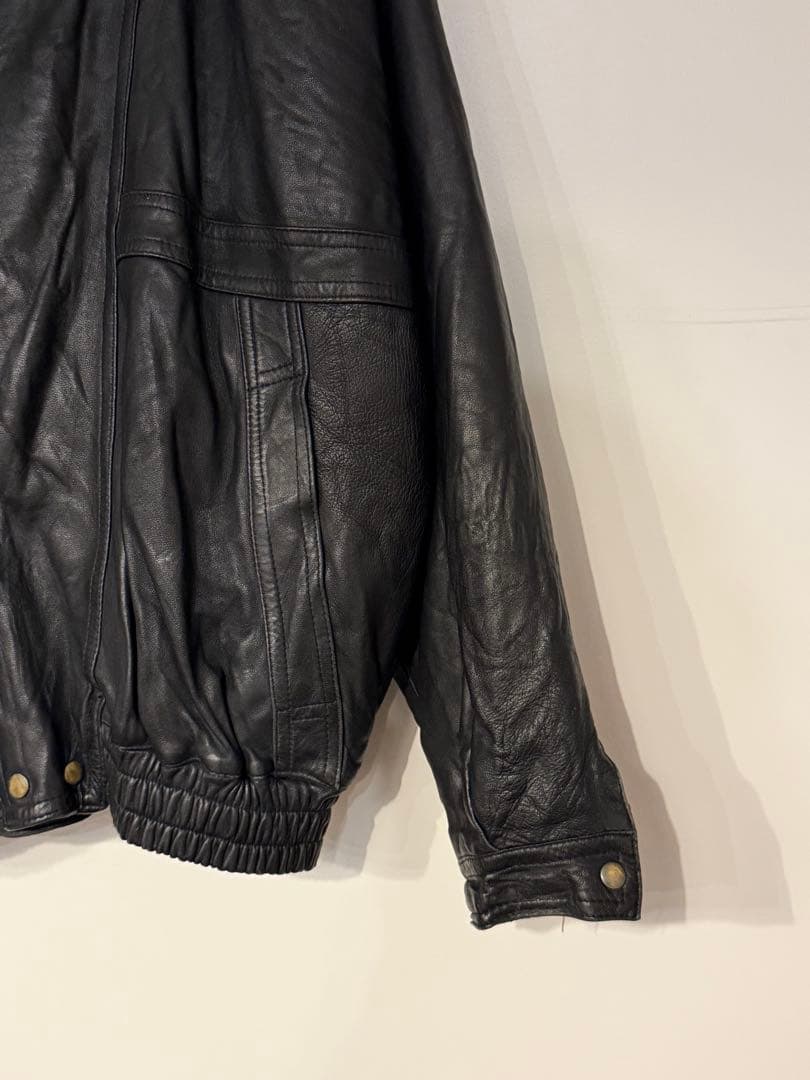 80~90s ユーロデザインレザージャケット