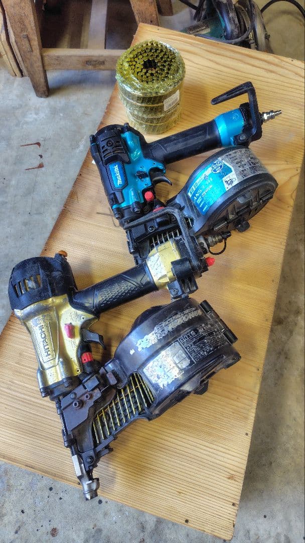 マキタ50.日立65高圧釘打機傷や汚れあり