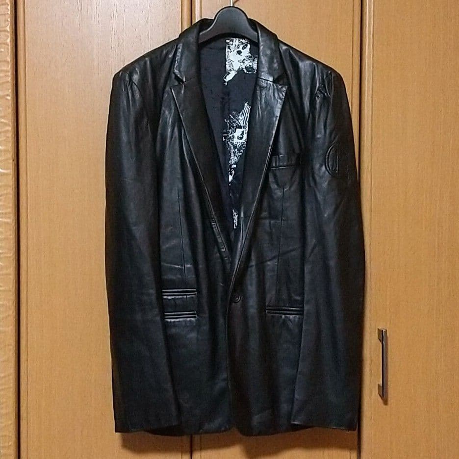 coal black コールブラック レザーテーラードジャケット 黒